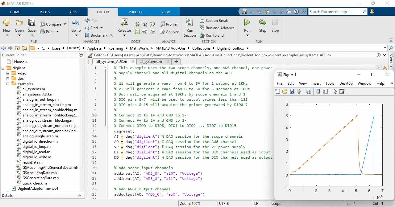 MATLAB development environment